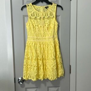 Lily Rose yellow lace dress